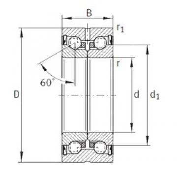 INA ZKLN1545-2Z Thrust Ball Bearings 15 mm x 45 mm x 25 mm 