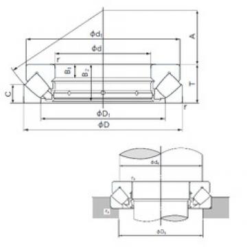 NACHI 29472E Thrust Roller Bearings 360 mm x 640 mm x 61 mm 