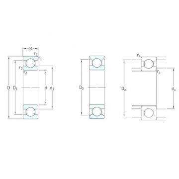 SKF 61902 Deep Groove Ball Bearings 15 mm x 28 mm x 7 mm 