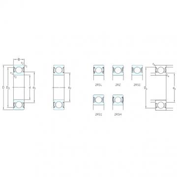 SKF 6201-2RSL Deep Groove Ball Bearings 12 mm x 32 mm x 10 mm 