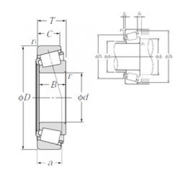 NTN 32321U Tapered Roller Bearings 105 mm x 225 mm x 77 mm 