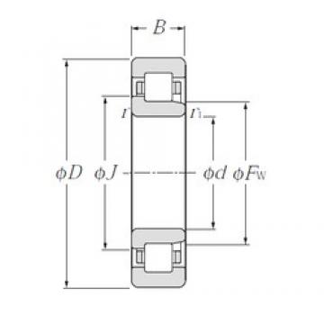 NTN NJ1060 Cylindrical Roller Bearings 300 mm x 460 mm x 74 mm 