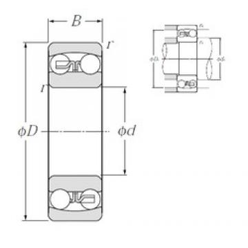 NTN 2217S Self-Aligning Ball Bearings 85 mm x 150 mm x 36 mm 