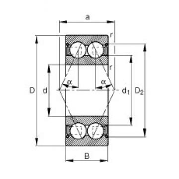 FAG 3002-B-2Z-TVH Angular Contact Ball Bearings 15 mm x 32 mm x 13 mm 