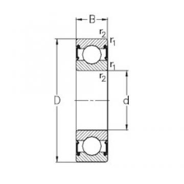 NKE 6010-RS2 Deep Groove Ball Bearings 50 mm x 80 mm x 16 mm 