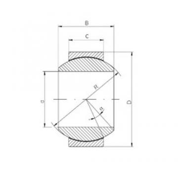 Loyal GE 100 HCR-2RS Plain Bearings 100 mm x 160 mm x 85 mm 