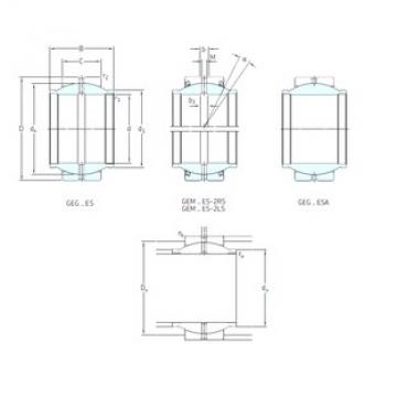 SKF GEM30ES-2LS Plain Bearings 30 mm x 47 mm x 30 mm 