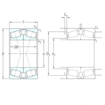 SKF 31324XJ2/DF Tapered Roller Bearings 120 mm x 260 mm x 62 mm 