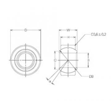 NMB MBW28CR Plain Bearings 28 mm x 60 mm x 28 mm 