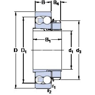 SKF 2212 EKTN9 + H 312 Self-Aligning Ball Bearings 55 mm x 110 mm x 28 mm 