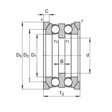 NSK 54305U+U305 Thrust Ball Bearings