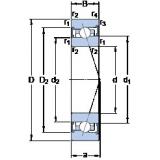 SKF S7011 ACB/HCP4A Angular Contact Ball Bearings 55 mm x 90 mm x 18 mm 