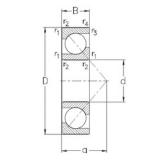 NKE 7304-BECB-TVP Angular Contact Ball Bearings 20 mm x 52 mm x 15 mm 