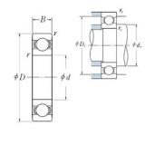 NSK 68/630 Deep Groove Ball Bearings 630 mm x 780 mm x 69 mm 