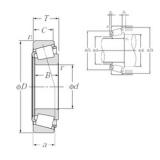 NTN 32321U Tapered Roller Bearings 105 mm x 225 mm x 77 mm 