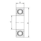 ISO 61860 Deep Groove Ball Bearings 300 mm x 380 mm x 38 mm 