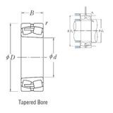 NSK 23980CAKE4 Spherical Roller Bearings 400 mm x 540 mm x 106 mm 