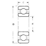 FBJ 6014 Deep Groove Ball Bearings 70 mm x 110 mm x 20 mm 