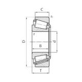 CYSD 32006*2 Tapered Roller Bearings 30 mm x 55 mm x 16 mm 