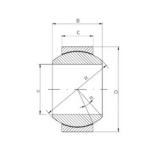 Loyal GE 100 HCR-2RS Plain Bearings 100 mm x 160 mm x 85 mm 