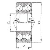 FBJ 5212 Angular Contact Ball Bearings 60 mm x 110 mm x 36,512 mm 