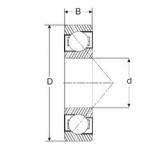 SIGMA MJT 3/4 Angular Contact Ball Bearings 19.05 mm x 50,8 mm x 17,46 mm 