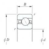 KOYO KBA055 Angular Contact Ball Bearings 139,7 mm x 155,575 mm x 7,938 mm 