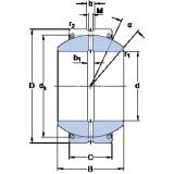 SKF GEH 120 ES-2RS Plain Bearings 180 mm x 210 mm x 115 mm 