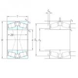 SKF 31324XJ2/DF Tapered Roller Bearings 120 mm x 260 mm x 62 mm 