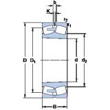 SKF 22380 CAK/W33 Spherical Roller Bearings 400 mm x 820 mm x 243 mm 