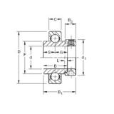 Timken SMN200K Deep Groove Ball Bearings 50,8 mm x 120 mm x 55,56 mm 