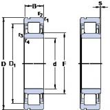 SKF NU 309 ECNP Thrust Ball Bearings 45 mm x 100 mm x 25 mm 