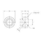 NMB MBW28CR Plain Bearings 28 mm x 60 mm x 28 mm 